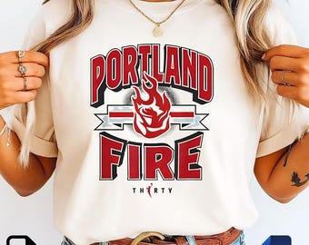 Portland Fire Inspired PNG SVG | Retro Basketball Design | Vintage Sports Sublimation File | Digital Download.