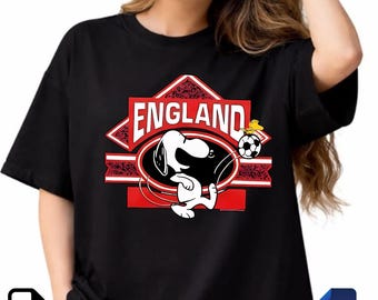 Cute Beagle England Soccer PNG SVG | Retro Football Fan Design | Cartoon Sports Sublimation File | Digital Download .