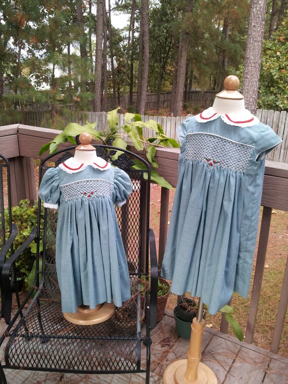 Girl's Heirloom Hand-smocked Christmas Dress - Etsy