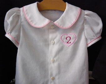 Child's Shirt with Peter Pan Collar