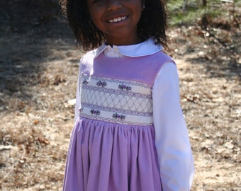 Heirloom Hand Smocked Corduroy Jumper