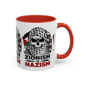 le sionisme est tasse de nazisme | Tasse à café décorative
