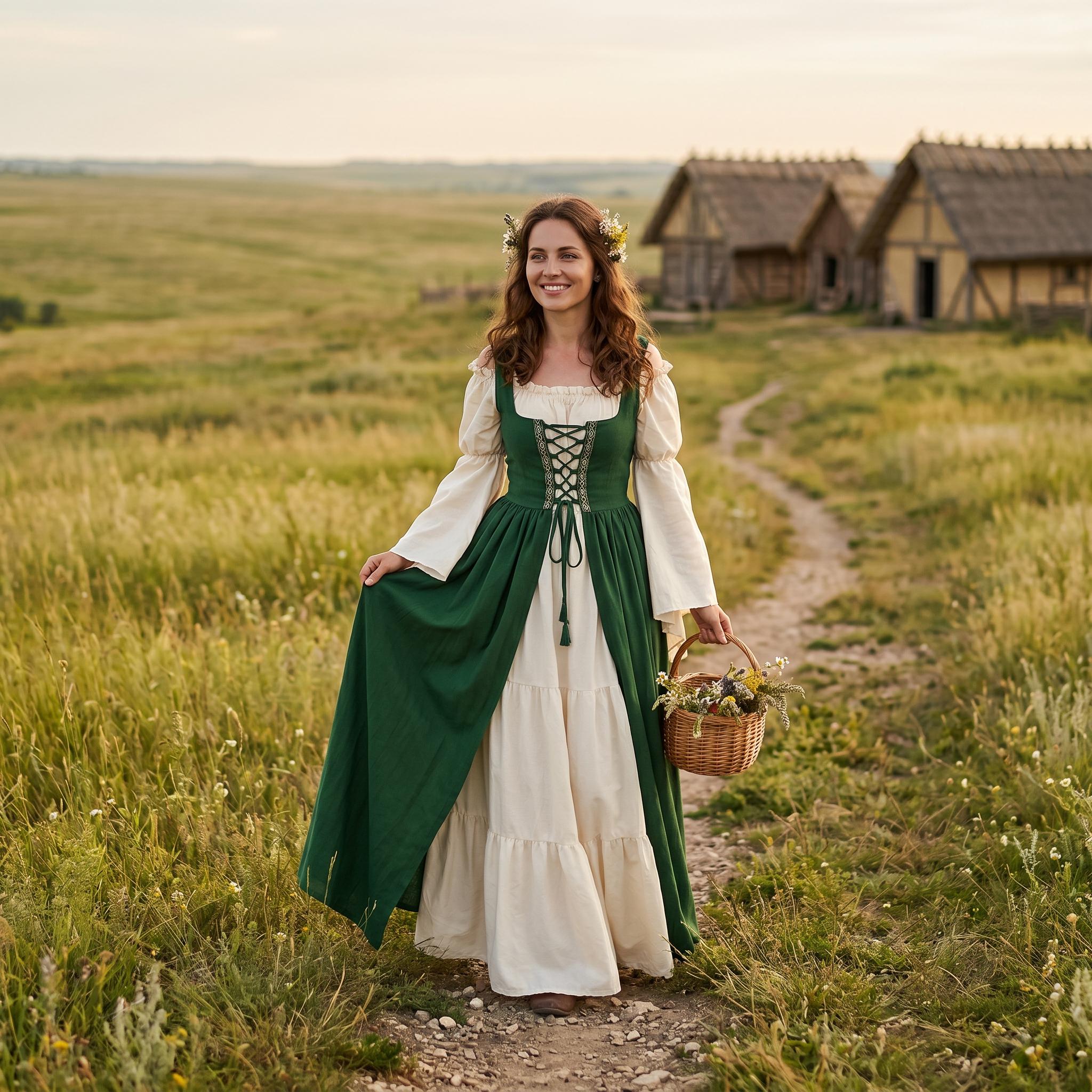 green pagan dress Green Pagan Dress