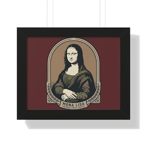 Mona Lisa Vintage Print Series Framed Poster – Museum Quality Wall Art