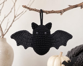 Crochet Bat Ornament Pattern | Amigurumi Hanging Decor PDF