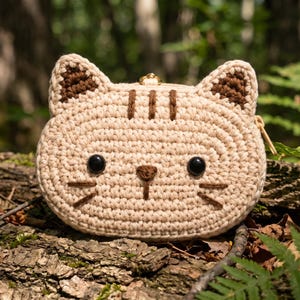 Crochet Cat Zip Purse Pattern | Two Zipper Pouch Tutorial (PDF Download)