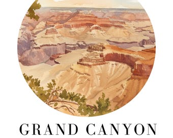 Grand Canyon National Park Adventure Travel Poster