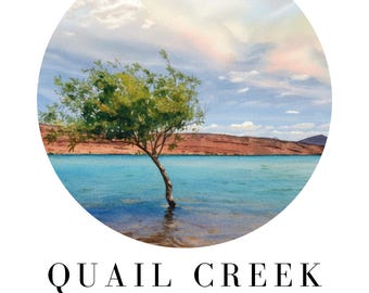 Quail Creek State Park Adventure Travel Poster