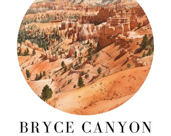 Bryce Canyon National Park Adventure Travel Poster