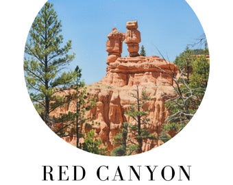 Red Canyon State Park Adventure Travel Poster