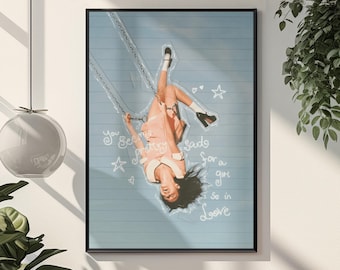 Póster estético de Olivia Rodrigo / Arte de pared del álbum You Seem Pretty Sad For A Girl So In Love / Decoración moderna y emotiva para dormitorio de la Generación Z