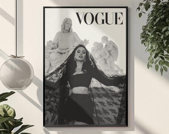 Timeless Alexa Demie VOGUE Photo Poster | Maddy Perez Euphoria S3 Fine Prints Wall Art | Stockholm Style Wall Mount | Dorm Bedroom Decor