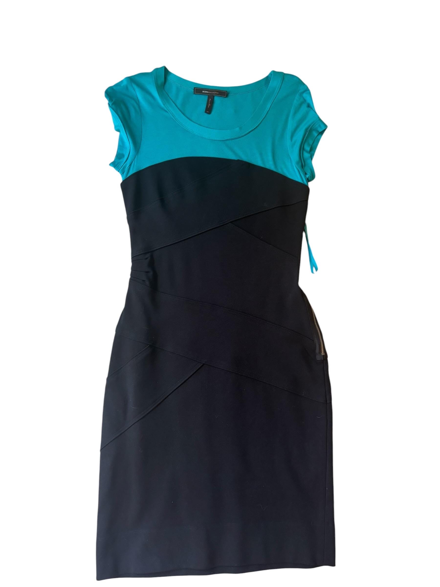 bcbgmaxazria bodycon dress BCBG Maxazria 80s style Modal ruched A-Line Mini LASTOFITSKIND Show off your untamed Shoe Size (UK):13.5