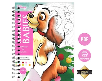 Trompe l'Oeil Babies Disney Mystery Coloring Book: 100 Pages PDF Digital