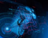 AE Template - Futuristic Digital Holographic HUD Interface Logo Reveal Intro