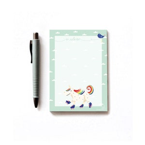 Bloc "Unicornio" I bloc de notas I papel reciclado I 10 x 15 cm l DINA 6 l 50 hojas
