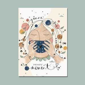Postkarte "Dein Moment" I DIN A6 I Recycling Papier