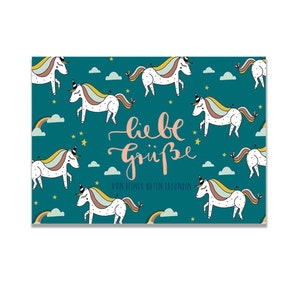 Carte postale "Beaucoup de salutations de ta petite amie" I DIN A6 I papier recyclé