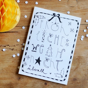 Carte postale "Noël partout" I DIN A6 I papier recyclé