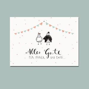 Postkarte "Alles Gute für immer und Ewig" I DIN A6 I Recycling Papier
