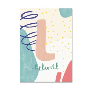 Postal "L - amoroso" I ABC das palavras amorosas I DIN A6 I papel reciclado