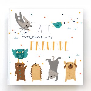 Friends book - all my friends I hardcover I album I kindergarten I 21 x 21 cm