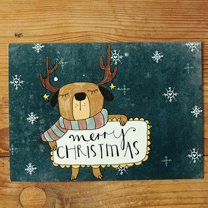 Cartolina "Carlino di Natale" I DIN A6 I Carta riciclata