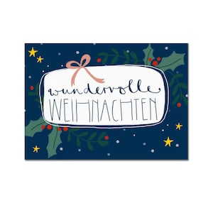 Cartolina "Meraviglioso Natale" I DIN A6 I Carta riciclata