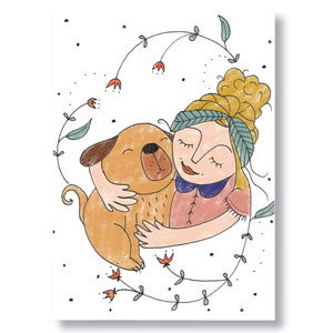Carte postale "mon amour" I DIN A6 I papier recyclé
