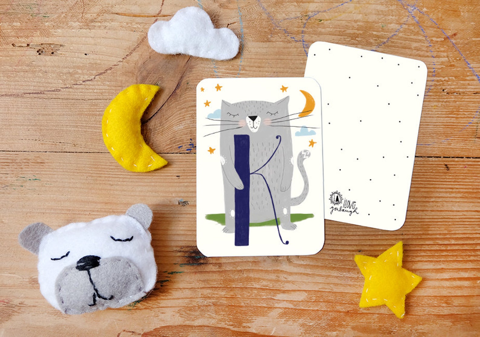 ABC Kärtchen K wie Katze Etsy