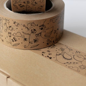 Papierklebeband "kommt ein Vogel geflogen"
