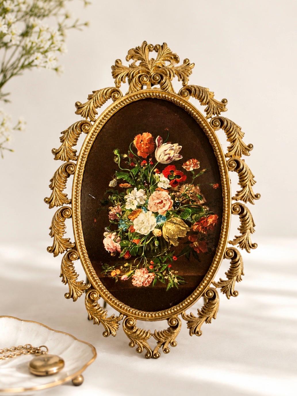 Large Gold Ornate Vintage Box - Etsy