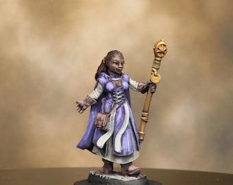 Figurine RPG de table miniature Wizard Fantasy D&D peinte à la main