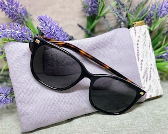 Eyeglass Case, Lavender Floral Glasses Pouch, Sunglasses Case, Handmade Eyewear Holder, Custom Print Glasses Case