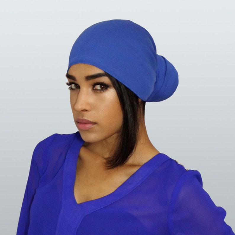 Egyptian Blue Headwrap Cotton Scarf for Men or Women. for Etsy