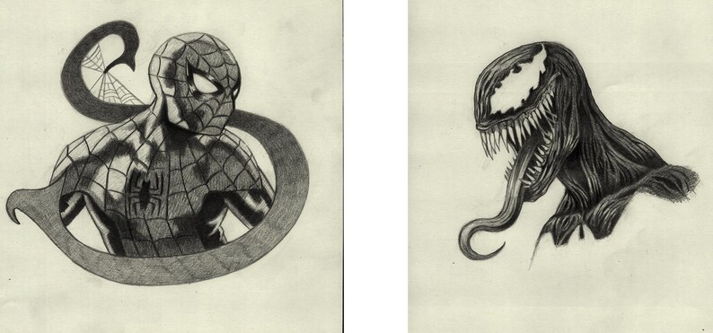 Taza de cerámica con diseño de Spiderman y Venom (325 ml) imagen 4