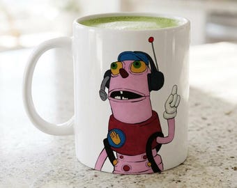Mug en céramique DHMIS (11 oz) - Warren l'aigle - OK Stop !