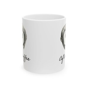 Coraline Ceramic Mug, 2 sided (11oz) Before Coffee - After Coffee - Original art! image 3