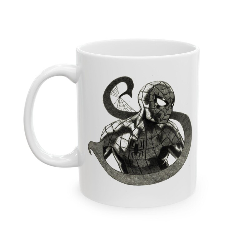 Taza de cerámica con diseño de Spiderman y Venom (325 ml) imagen 2