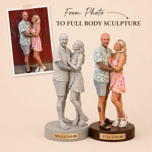 Foto trasformata in statuetta 3D / Statua di coppia personalizzata / Scultura a figura intera personalizzata, regalo