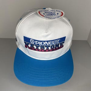 Vintage des années 90 NHRA Racing Pioneer Keystone Reading PA Snapback NWT image 1