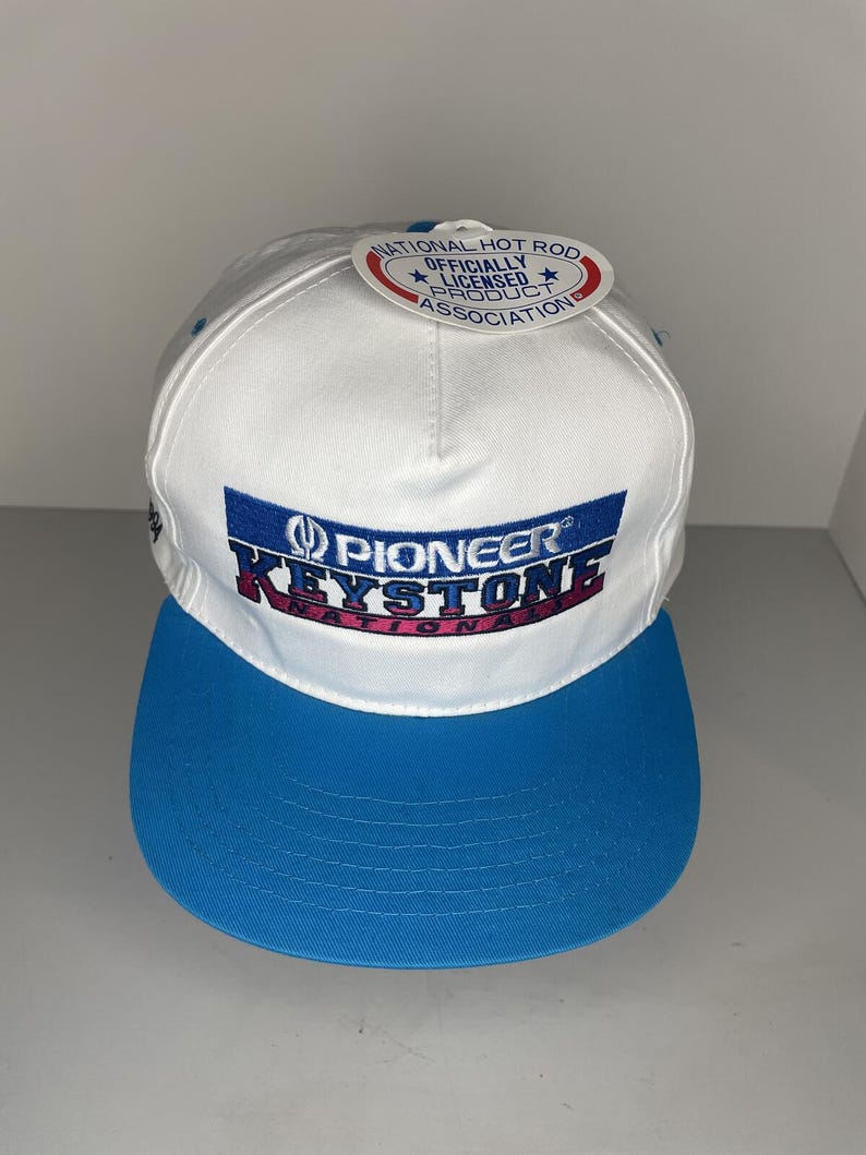 Vintage des années 90 NHRA Racing Pioneer Keystone Reading PA Snapback NWT image 1