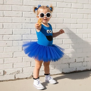 cookie monster blue dress Cookie Monster Toddler Dress