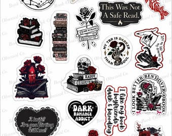 Bookish Sticker Sheets | Any Genre (PRECUT)