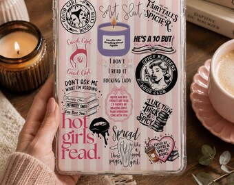 Smut E-Reader Insert | Matching Bookmark + Sticker Sheet (PRECUT) Add Ons