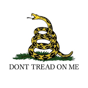 Don't Tread On Me, Liberty, Freedom, Snake, Gadsden Snake, Cdr Vector Files for Silhouette, Instant Download