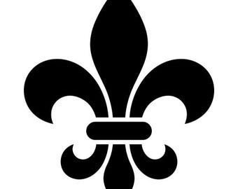 Fleur de Lis Svg, Mardi Gras Símbolo Svg, Flor de Lirio, Archivo de Corte Mardi Gras, Silueta Fleur De Lis, Descarga Instantánea