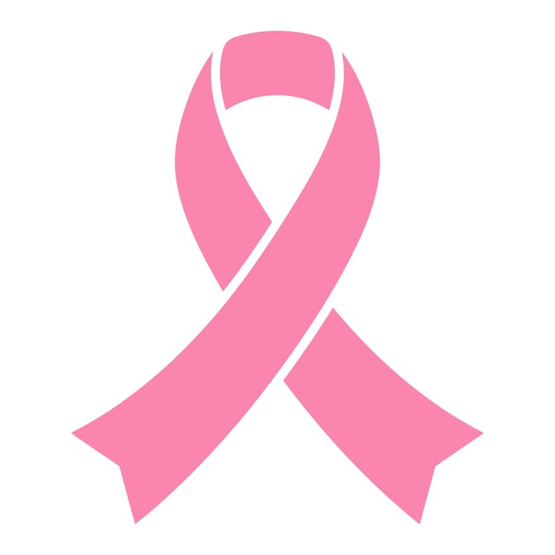 Peut inclure: Ruban rose sur fond blanc. Le ruban est une boucle avec les extrémités pointant vers le bas. Le ruban est un symbole de sensibilisation au cancer du sein.