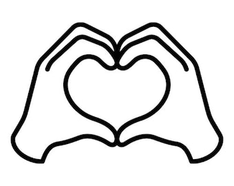 SVG de manos entrelazadas, SVG de manos entrelazadas en forma de corazón, SVG de manos de pareja en forma de corazón, SVG de dedos entrelazados en forma de corazón, silueta, vector, descarga instantánea.