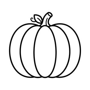 Pumpa Line Art Svg, Thanksgiving Pumpa Clipart, Pumpa Laser Cut Filer, Cricut Silhouette Filer, Höstvektor, Direkt Nedladdning